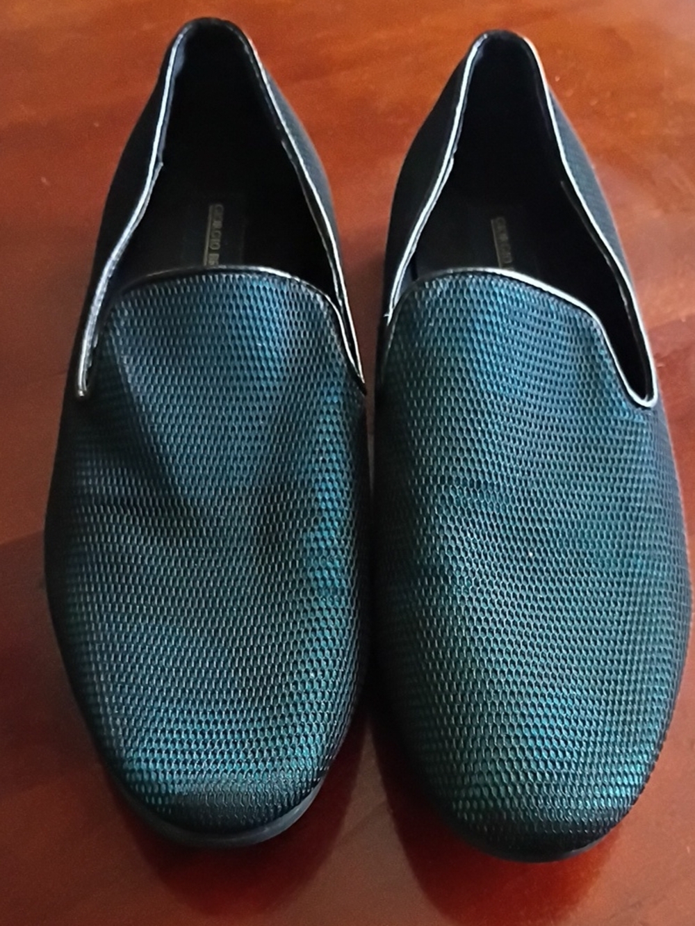 Giorgio Brutini Slip-On Dress Loafers in Dark Teal
